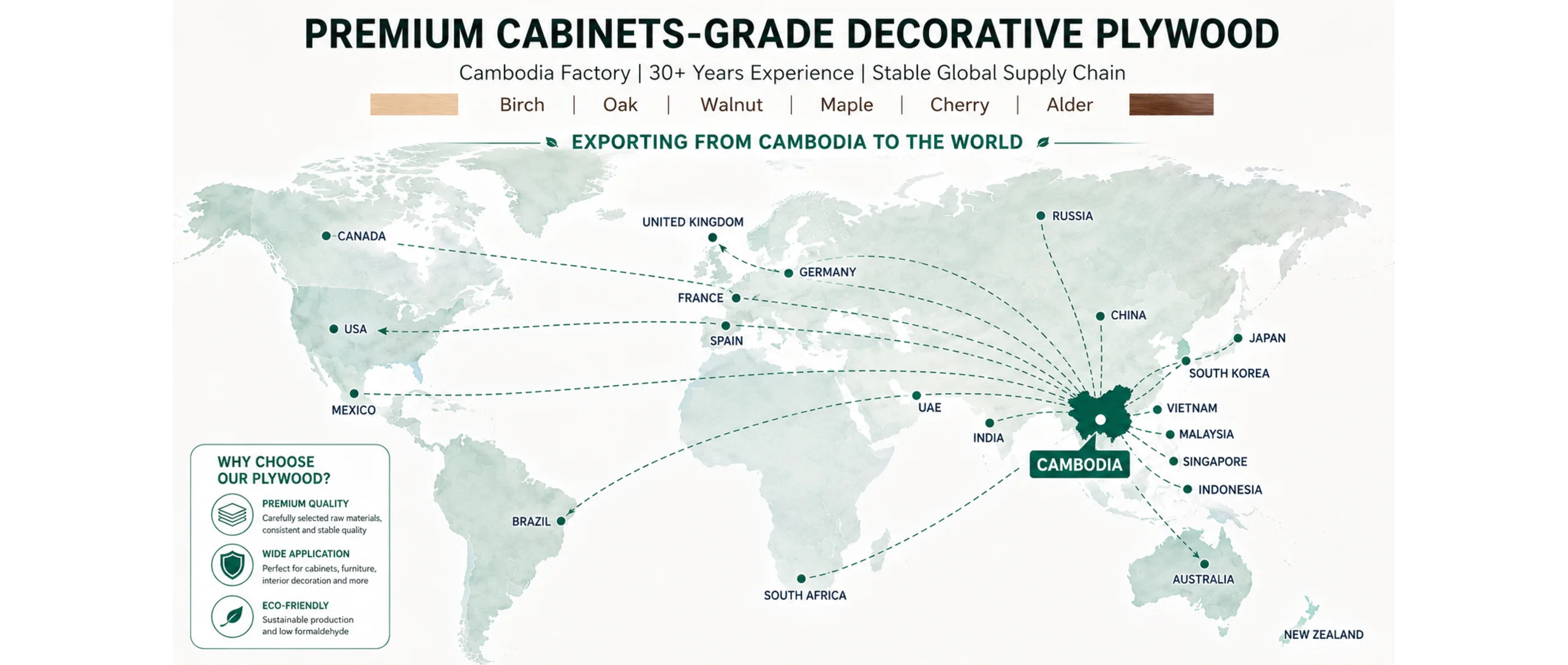 plywood manufacturer export map 1