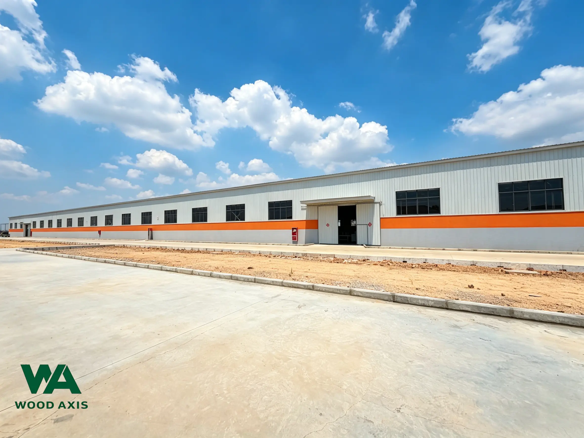 Outside view of our plywood production plant.