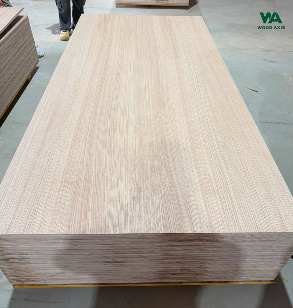 Why Rift Cut White Oak Plywood is the Ultimate Choice for Luxury Modern Cabinetry 7 rift cut white oak plywood board natural wood grain texture